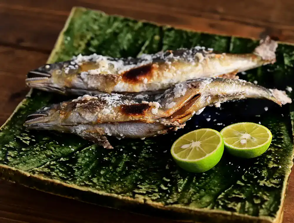 川魚の塩焼き